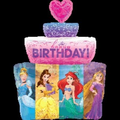 Multi-Princess Cake Supershape Foil Balloon ANA33932