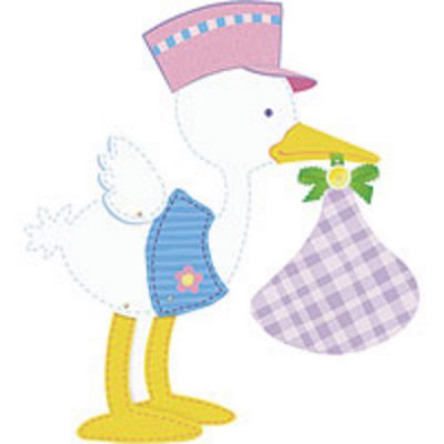 Bundle of Joy Stork Jointed Cutout AM195409