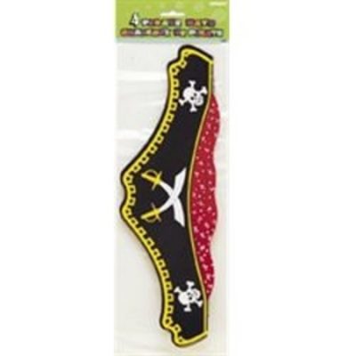 Pirate Hats Pack of 4 M3937