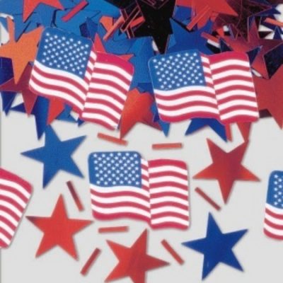 Stars & Stripes Printed Confetti Mix AM36604