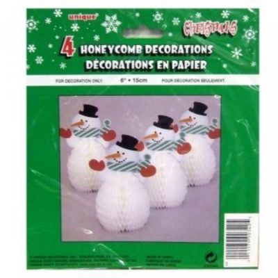Snowman Honeycomb Decorations M90340