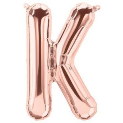 Rose Gold Letter K 16 inch (40 cm) Foil Balloon Q59724