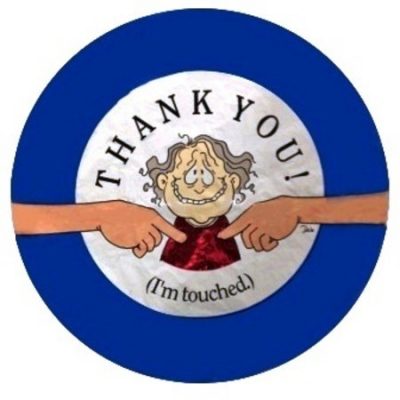 Thankyou (I'm Touched) One-Sided Print Unpackaged Foil Balloon FS56