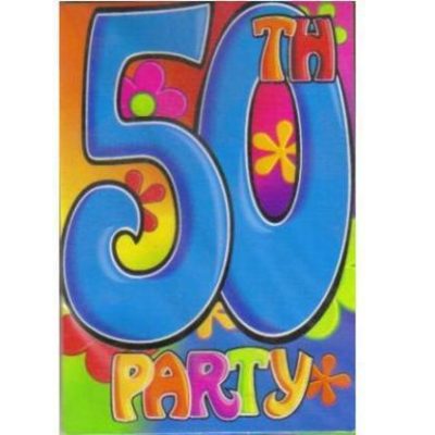Birthday Power 50th Birthday Invitations AM495103