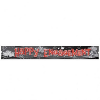 Happy Engagement Holographic Banner AM552056