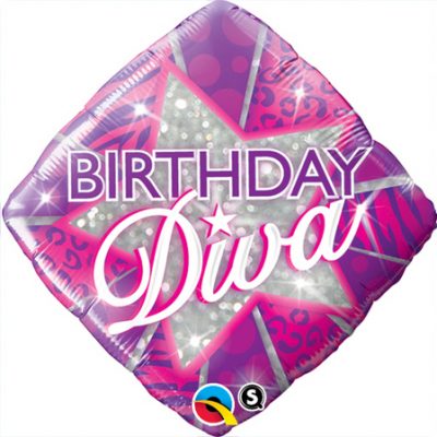 Birthday Diva Foil Balloon Q29588