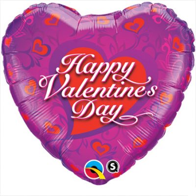 Valentine's Dainty Hearts Foil Balloon Q29033