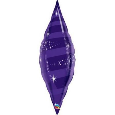 Taper Swirl Quartz Purple 38 inch (96.5cm) Foil Balloon Q23368