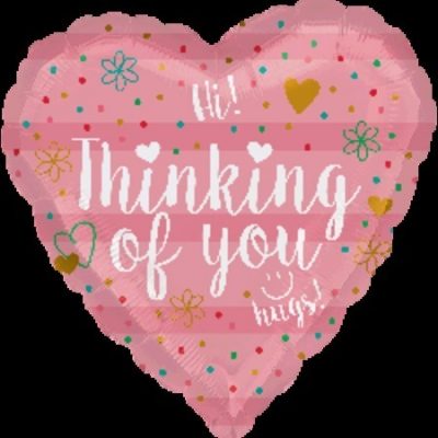 Thinking of You Coral Foil Balloon ANA35483