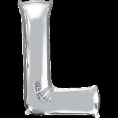Silver Letter L Megaloon Foil Balloon ANA32969