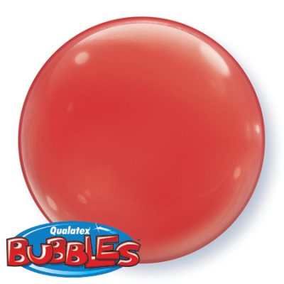 Red Solid Colour Single Bubble Balloon Q21334