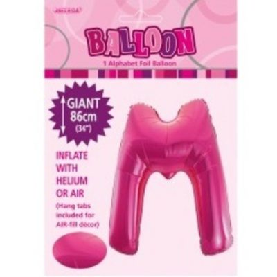 Pink Letter M Alphabet Foil Balloon M43142