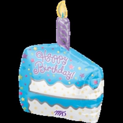 Birthday Cake Slice UltraShape Foil Balloon ANA09129