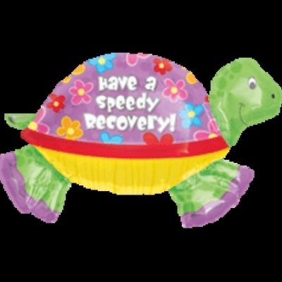 Speedy Recovery Turtle SuperShape Foil Balloon ANA1107701