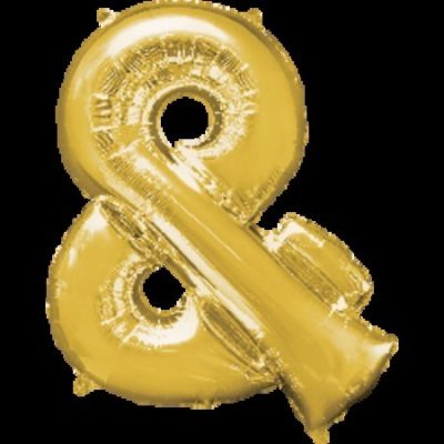 Symbol & Gold Minishape Foil Balloon ANA33006