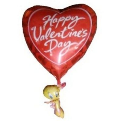 Hanging Tweety Valentines Day Foil Supershape ANA08734