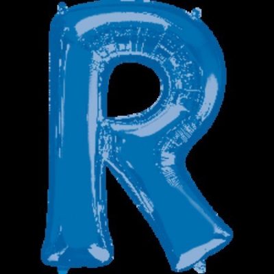 Blue Letter R Megaloon Foil Balloon ANA35435