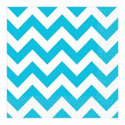 Caribbean Blue Chevron Luncheon Napkins AM511492.54