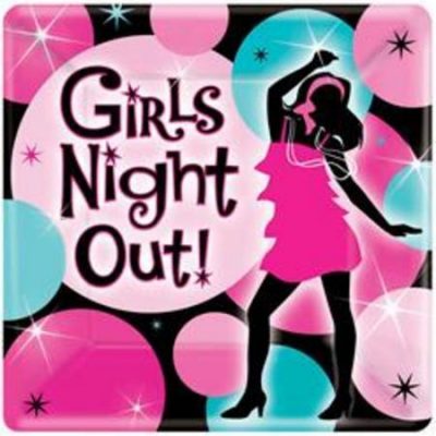 Girls Night Out Square Plates AM549382