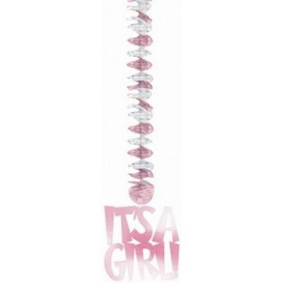 It's A Girl Dangling Cutouts Pink AM190043