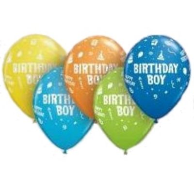Birthday Boy Latex Balloons Q11677