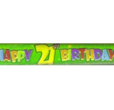 Happy 21st Birthday Giant Banner M91573