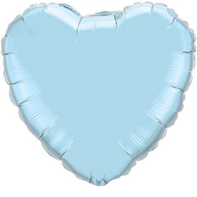 Pearl Light Blue Heart Foil Q99346
