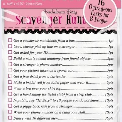 Bachelorette Scavenger Hunt AM398110