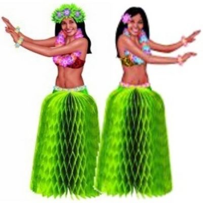 Hula Dancers Mini Honeycomb Centrepieces AM280075