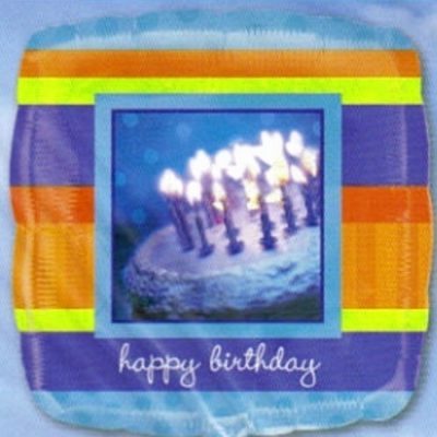 Photographic Cake Birthday Foil Balloon ANA15066