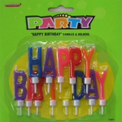 Happy Birthday Letter Candles Set M1971