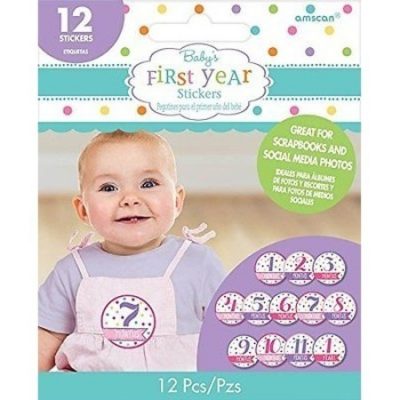 Baby Shower Stickers Month by Month Boy AM380068