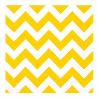 Sunshine Yellow Chevron Luncheon Napkins AM511492.09