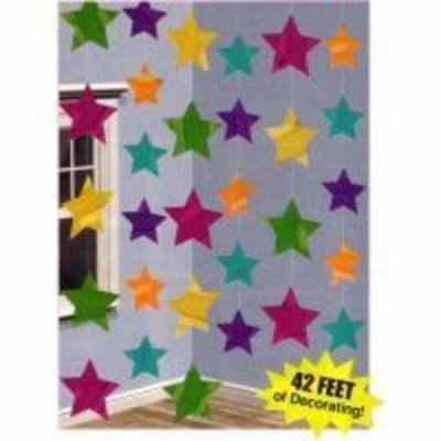 Hanging String Decoration Star Assorted AM672029