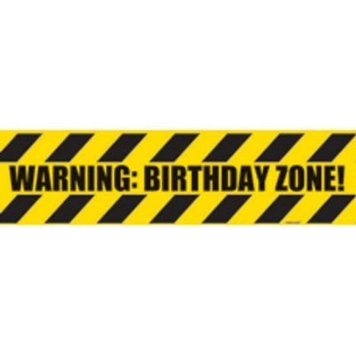 Warning Birthday Zone! Party Tape AM33019