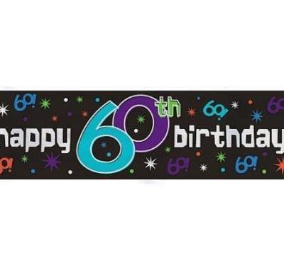Happy 60th Birthday Giant Sign Banner AM128608
