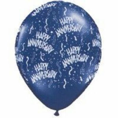 Anniversary Around Jewel Assorted Latex Balloon Q37088