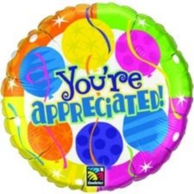 You're Appreciated Foil Balloon Q89994