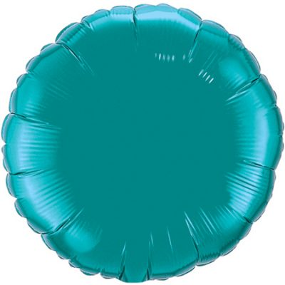 Teal Round Foil Q32554