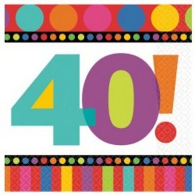 40! Dots & Stripes Luncheon Napkins AM519463