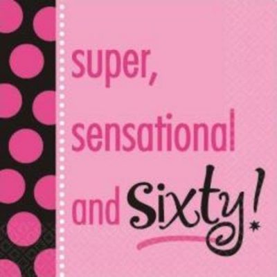 Another Year of Fabulous - Super, Sensational & Sixty Beverage Napkins Beverage Napkins AM5044234