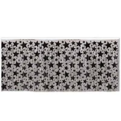 Metallic Table Skirting BE80341-BKS