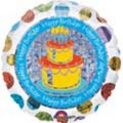 Polka Dot Birthday Prismatic Foil Balloon ANA118248