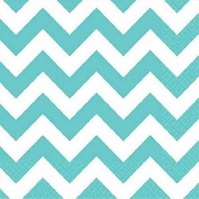 Robin's Egg Blue Chevron Luncheon Napkins AM511492.121