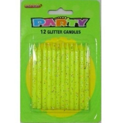 Glitter Candles Yellow M1903Y
