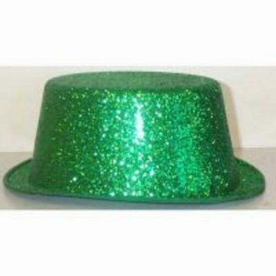 Top Hat Green Glitter MFGH-1-GRT