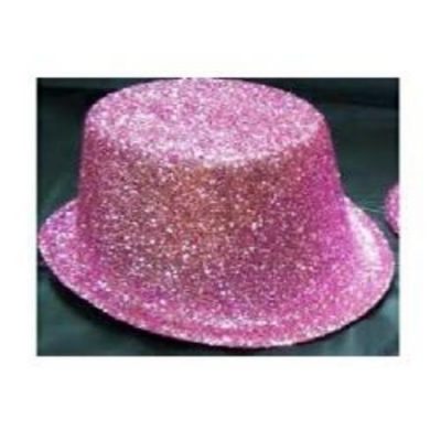 Top Hat Pastel Pink Glitter MFGH-1-PPT