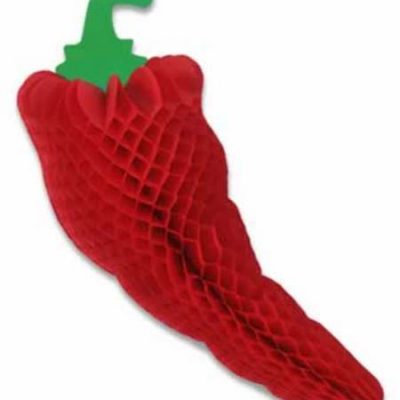 Tissue Chili Pepper Hanging Decoration BE55632