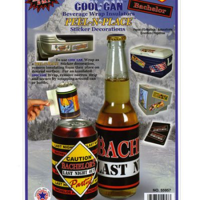 Bachelorette Peel-N-Place Beverage Wrap Sticker Decoration BE55956