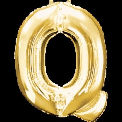 Gold Letter Q Megaloon 32 inch (81 cm) Foil Balloon ANA32980